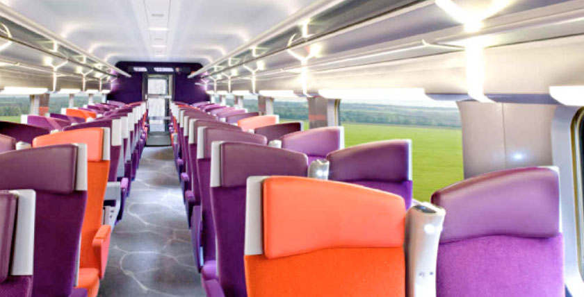 Inside the highspeed train - TGV